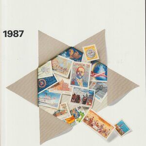 1987 CANADA POST POSTAGE STAMP BOOK.